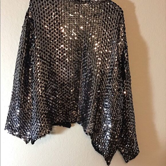 THEMES Vintage Sequin Jacket 1980’s Union Made Label Size L - Picture 2 of 12